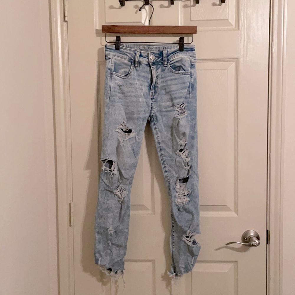 American Eagle stretch mom jeans